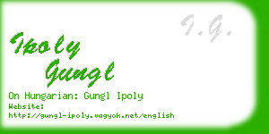 ipoly gungl business card